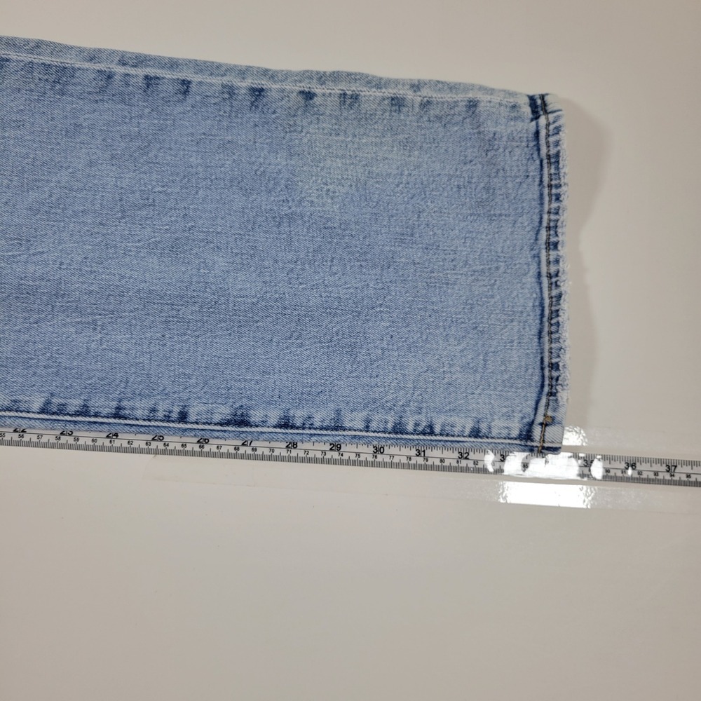 BKE Andi Wide Leg Jeans Womens 25x34 Blue Excellent Mid Rise Slim Fit Denim - Picture 7 of 11